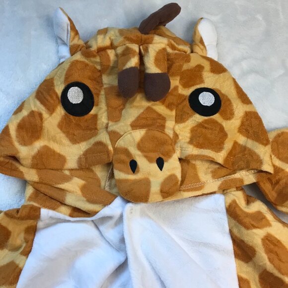 Giraffe Costume Unisex Adults Size Medium One Piece Pajamas Halloween Party - Picture 6 of 12